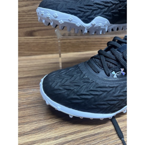 Under Armour Yard Turf 3.0 HOVR Black White Baseball Shoes 3027448-001 Men\'s 7 main image 11